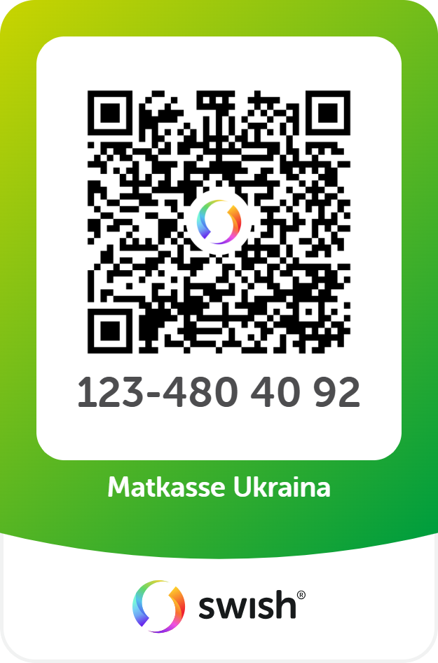 swish QR Matkasse Ukraina